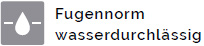 Fugennorm wasserdurchlässig